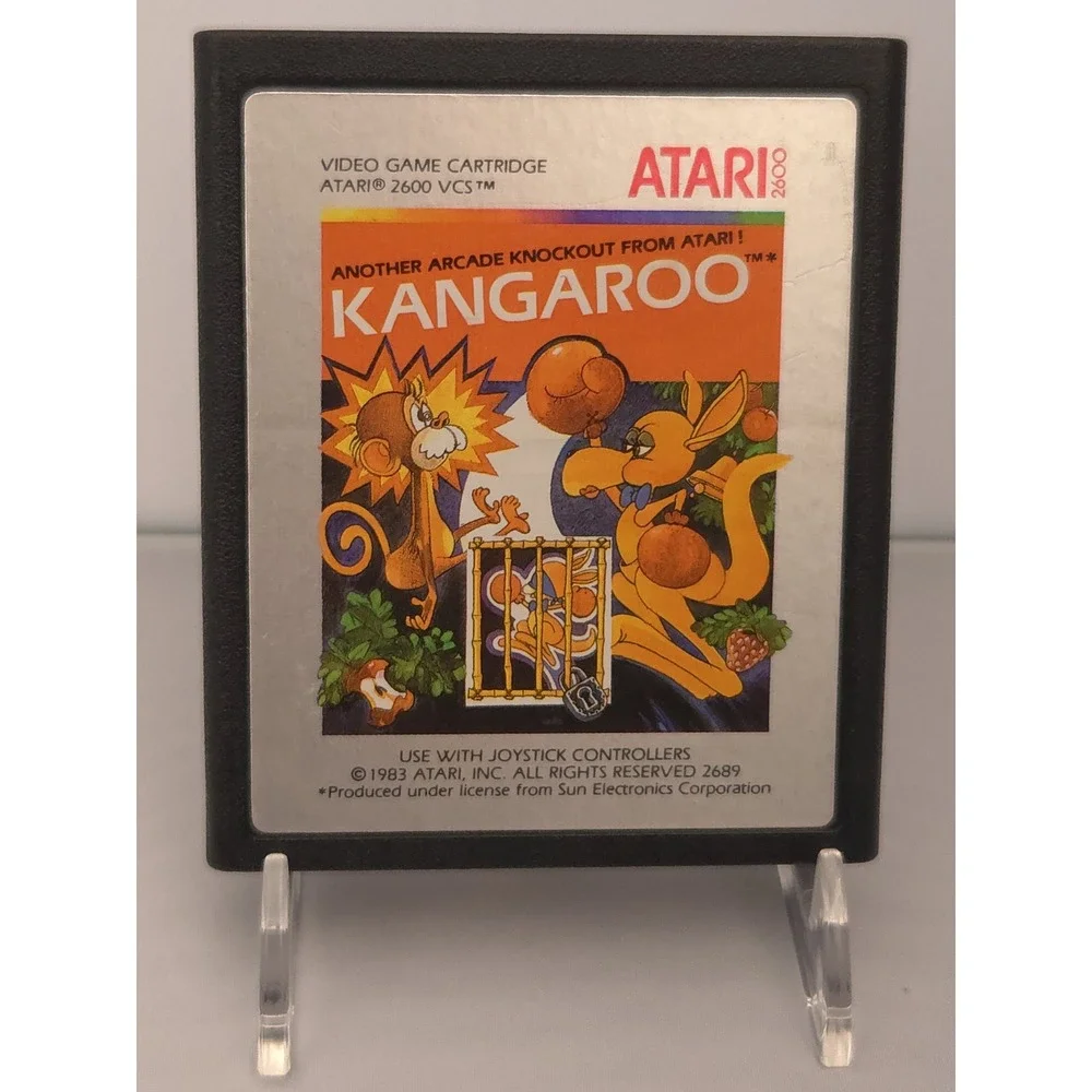 Jungle Hunt 1982 & Kangaroo 1983 (Atari 2600) Cartridge Bundle - Tested & Works